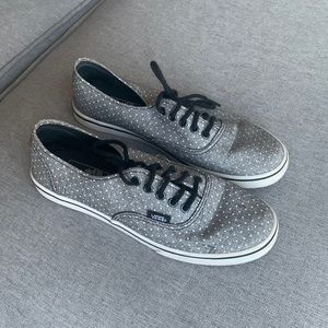 Grey polka dot vans